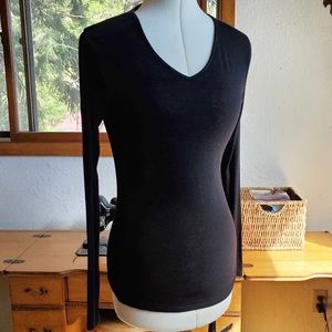 Sonoma Life & Style Intimates Black Long-Sleeve S